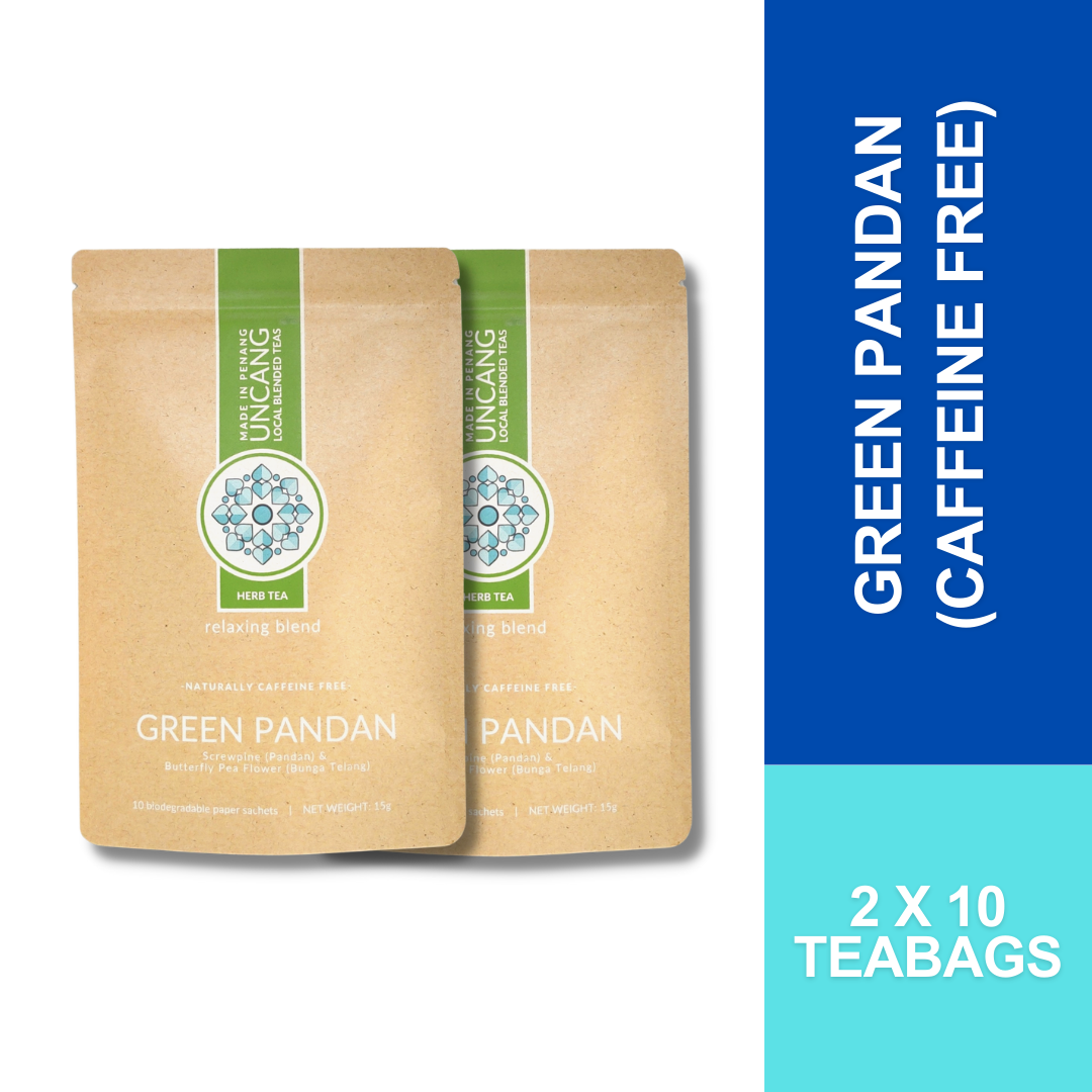 Green Pandan - Pandan Butterfly Pea Floral Tea
