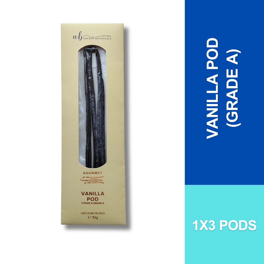Vanilla Beans - 3 Pods (Grade A)